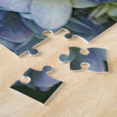 Puzzle Beautiful Blue Hydrangea Flowers (Côté)