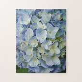Puzzle Beautiful Blue Hydrangea Flowers (Vertical)