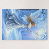 Puzzle Beautiful Christmas Fairy with Dove (Horizontal)