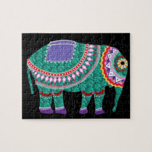 Puzzle Beautiful Ornate Elephant