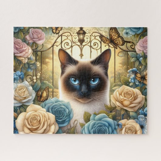 Puzzle Beautiful Siamese Cat (Horizontal)