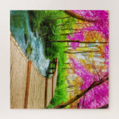 Puzzle Beaux arbres Boardwalk Plitvice Lakes, Croatie (Horizontal)