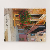 Puzzle Beaux canaux de fleurs rouges de Venise Italie (Horizontal)