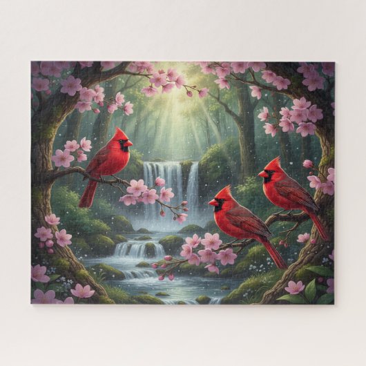 Puzzle Beaux Cardinals Célestes (Horizontal)