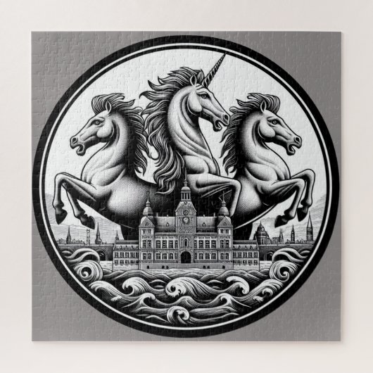 Puzzle "Beaux Chevaux Mystiques" 17 (Vertical)