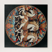 Puzzle "Beaux chevaux mystiques" 21 (Horizontal)