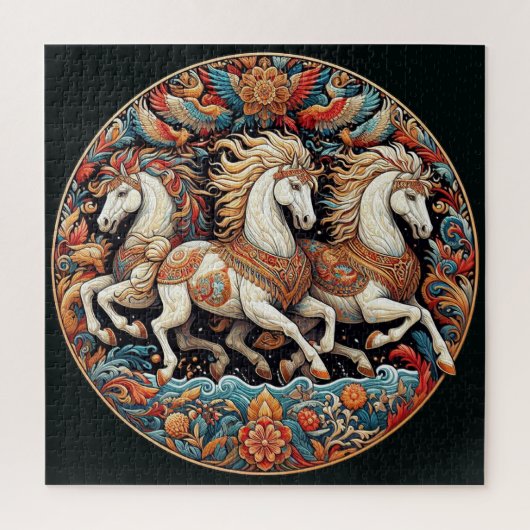 Puzzle "Beaux chevaux mystiques" 21 (Vertical)