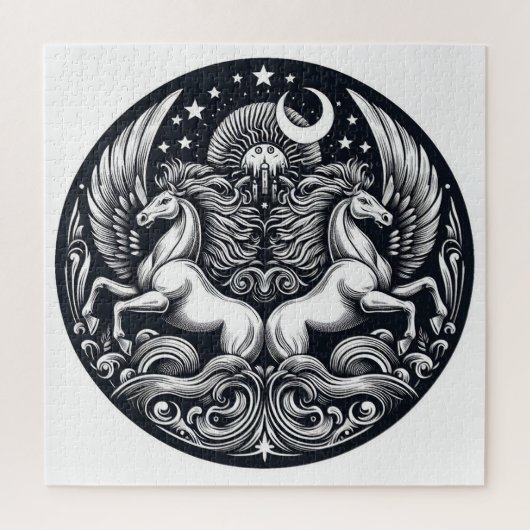 Puzzle "Beaux chevaux mystiques" 29 (Vertical)