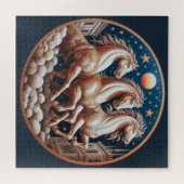 Puzzle "Beaux chevaux mystiques" 33 (Horizontal)