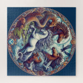 Puzzle "Beaux chevaux mystiques" 40 (Horizontal)