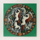 Puzzle "Beaux chevaux mystiques" 41 (Horizontal)