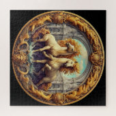 Puzzle "Beaux chevaux mystiques" 48 (Horizontal)