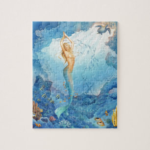 Puzzle Beaux sirène, poissons et naufrage