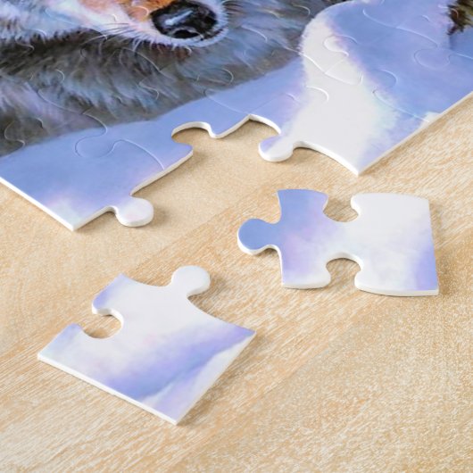 Puzzle Beaux tableaux de deux loups (Côté)