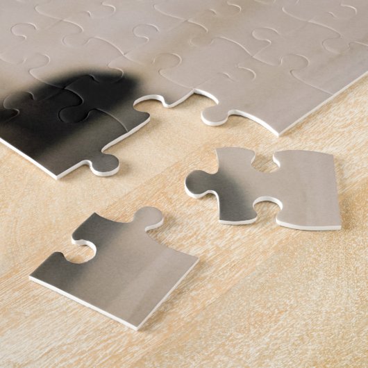 Puzzle Beaux yeux bleu chat croustillant coeur (Côté)