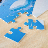 Puzzle Beaver Ice Bathing in a Striped Swimsuit (Côté)