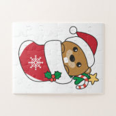 Puzzle Beaver Noël Neige Hiver Animaux Castor (Horizontal)