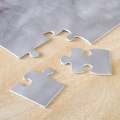 Puzzle Bébé chaton à table orange et blanc (Côté)