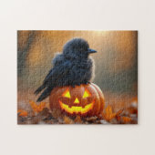 Puzzle Bébé Crow et Jack-O-Lantern (Horizontal)