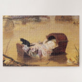 Puzzle Bébé dans un lit bébé pendant une inondation (par  (Horizontal)