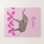 Puzzle Bébé Eléphant faune Animal pour enfants art Girl (Horizontal)