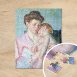 Puzzle Bébé endormi | Mary Cassatt<br><div class="desc">Sleepy Baby (1910) de l'impressionniste américaine Mary Cassatt. L'oeuvre originale est un portrait pastel d'une mère tenant son bébé endormi. Utilisez les outils de conception pour ajouter du texte personnalisé ou personnaliser l'image.</div>