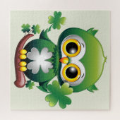 Puzzle Bébé Hibou Mignon St Patrick Dessin Animé (Horizontal)