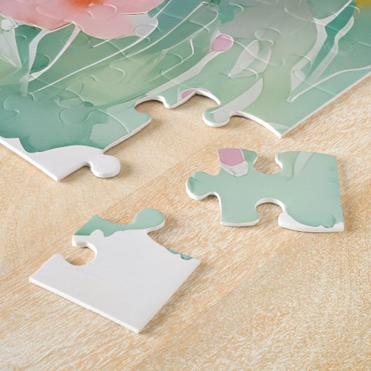 Puzzle Bébé lapin au printemps (Côté)
