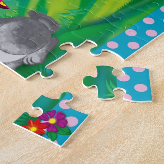 Puzzle Bébé lapin petit (Côté)