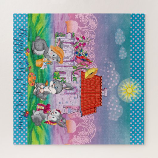 Puzzle Bébé lapin petit (Horizontal)