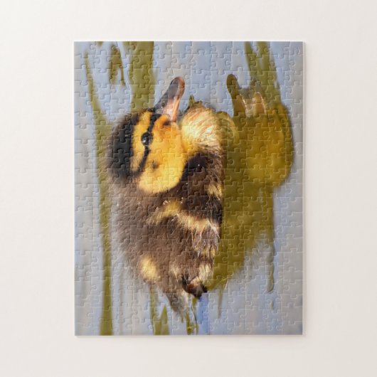 Puzzle Bébé Mallard Canard Baignade (Vertical)