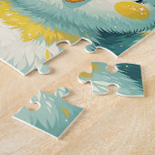 Puzzle Bébé Manchot Faisant un Signe de la Main (Côté)