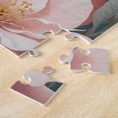 Puzzle Bébé mignon Cockatoo Parrot Fleurs roses douces (Côté)