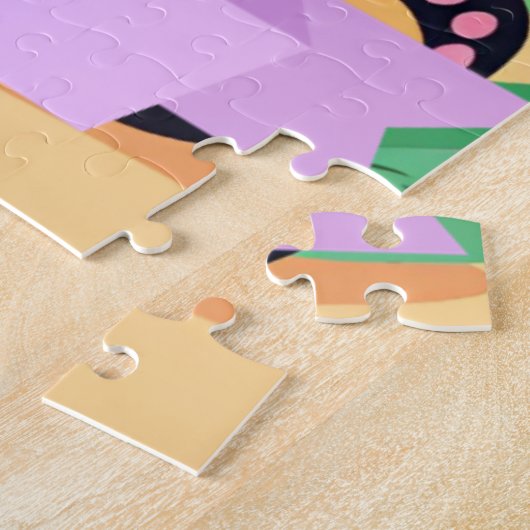 Puzzle Bébé mignon Panda Nom personnalisé (Côté)