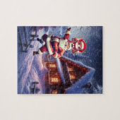 Puzzle Bébé mignon Père Noël Danse Réveillon de Noël (Horizontal)