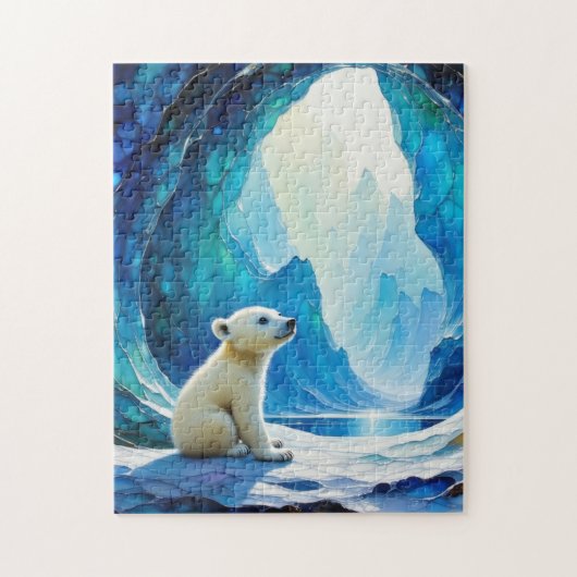 Puzzle Bébé Ours Polaire (Vertical)