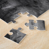 Puzzle Bébé Ours polaire avec Mère, Noir et Blanc (Côté)