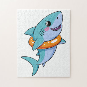 Puzzle Bébé Requin Mignon Avec Flotteur Enfants