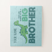 Puzzle Bébé s'attendant à dinosaure grand frère (Vertical)