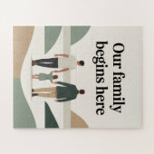 Puzzle Bébé shower pour deux papas  (Horizontal)