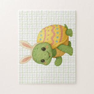 Puzzle Bébé tortue de Pâques/printemps mignon