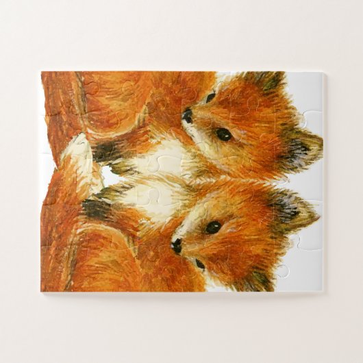 Puzzle Bébé Twin Foxes (Horizontal)