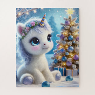Puzzle Bébé Unicorn Noël