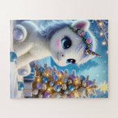 Puzzle Bébé Unicorn Noël (Horizontal)