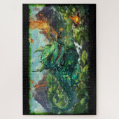 Puzzle Bébé vert Hawaiian Fire Dragon & Volcanoes (Vertical)