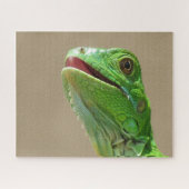 Puzzle Bébé vert Iguana (Horizontal)