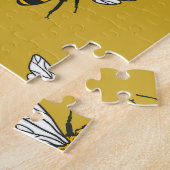 Puzzle Bee Haven : Motif jaune Vintage (Côté)