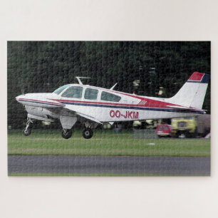 Puzzle Beechcraft Bonanza OO-JKM - Aéroport de Kemble
