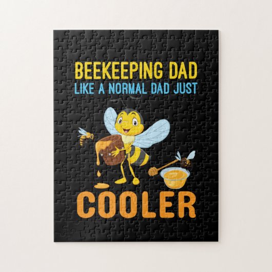 Puzzle Beekeeper Art BeeKeeping Papa (Vertical)