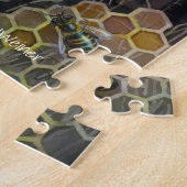 Puzzle Beekeeper Tending Honey Bee Boxes Aquarelle Art (Côté)